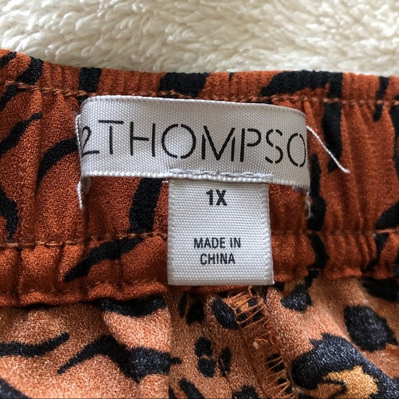 12 Thompson Animal Print Midi Skirt - Picture 4 of 7